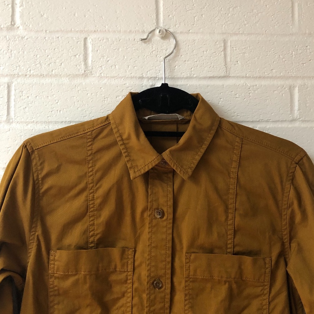 Everlane Modern Utility Shirtdress in Brass
